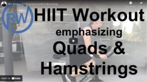 HIIT workout for quads and hammies