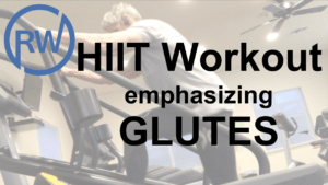HIIT workout emphasizing glutes