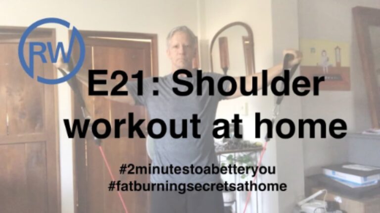 Shoulder workouts at home as part of #FatBurningSecretsAtHome