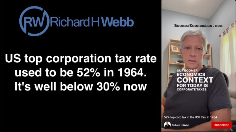 52% top corp tax rate in the US? Yes, in 1964. Why are corporations complaining now?