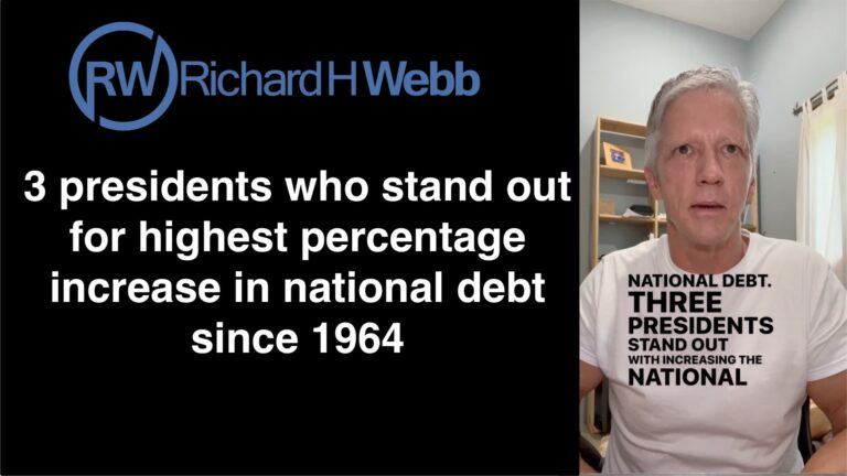 Greatest percentage increase in national debt since 1964